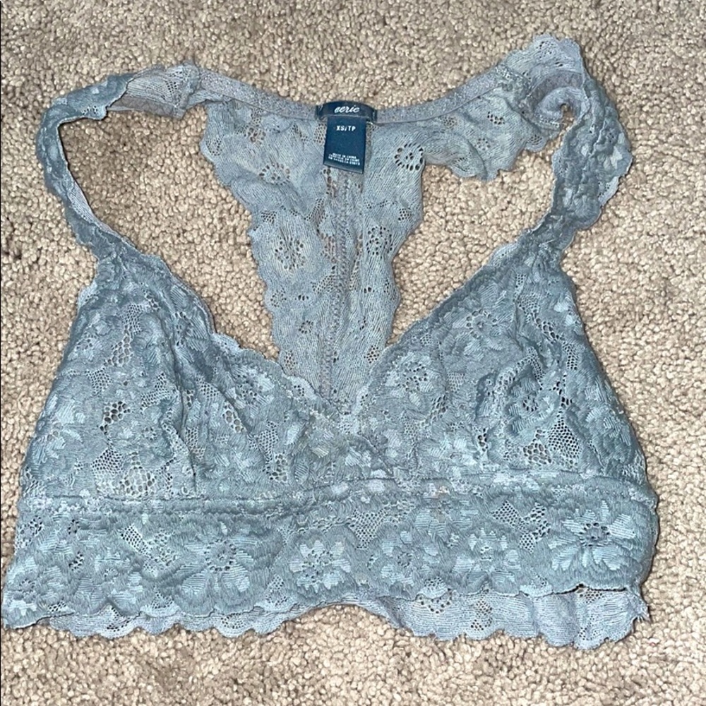 Grey bralette from aerie